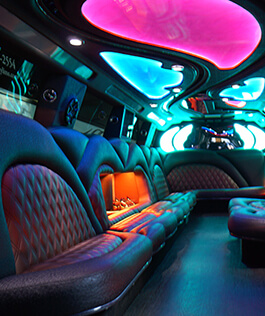 seating in a limo