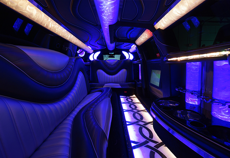colorful limo floor
